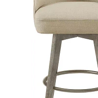 Madison Park Walsh Counter Height Upholstered Swivel Bar Stool