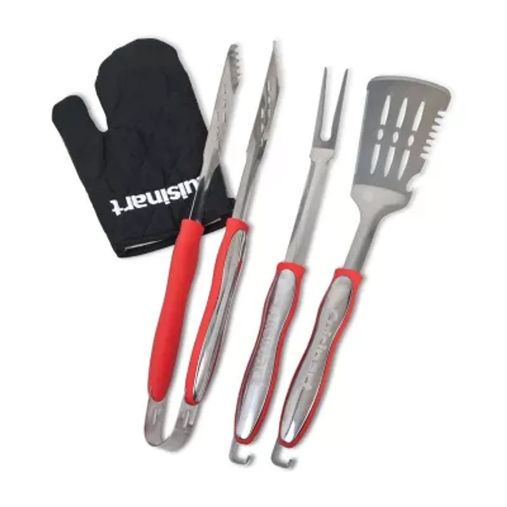 Cuisinart Outdoors Red Grill Tools 4-pc. Kitchen Utensil Set