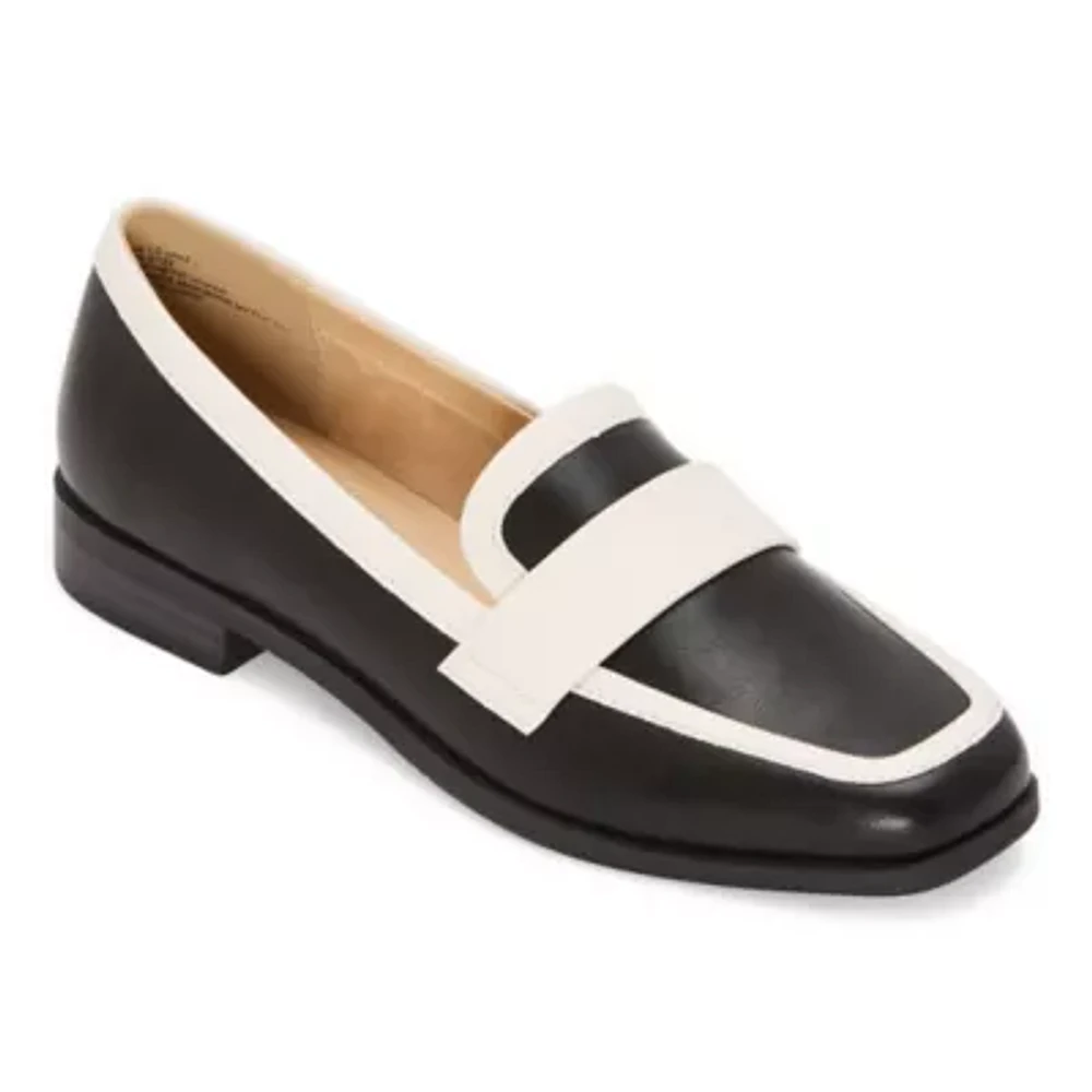 Liz Claiborne Womens Jakey Square Toe Loafers