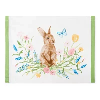 Linden Street Easter Floral Bunny 4-pc. Placemats