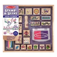 Melissa & Doug Stamp-A-Scene Fairy Garden Kids Craft Kit
