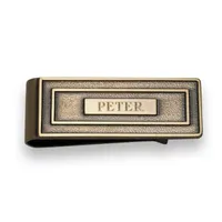 Personalized Antique Brass Dye Money Clip