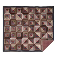 VHC Brands Harvey Cabin Reversible Quilt