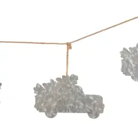 Glitzhome Metal Red Truck Garland