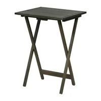 Maurine Farmhouse 4-pc. TV Tray Table with Stand