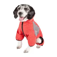 Pet Life ® Active 'Chase Pacer' Heathered Performance 4-Way Stretch Two-Toned Full Body Warm Up