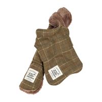 Touchdog ® 2-In-1 Windowpane Plaided Dog Jacket With Matching Reversible Dog Mat