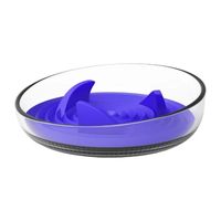 Pet Life ® 'Cirlicue' Shark Fin Shaped Modern Slow Feeding Pet Bowl