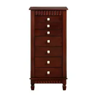 Powell Company Maxine Cherry Jewelry Armoire