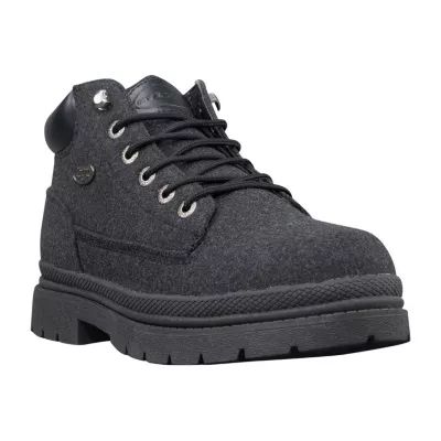 Lugz Mens Drifter Peacoat Block Heel Lace Up Boots