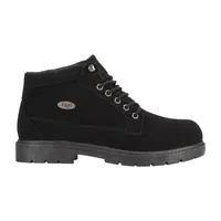 Lugz Mens Mantle Mid Block Heel Lace Up Boots