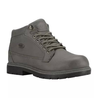 Lugz Mens Mantle Mid Block Heel Lace Up Boots