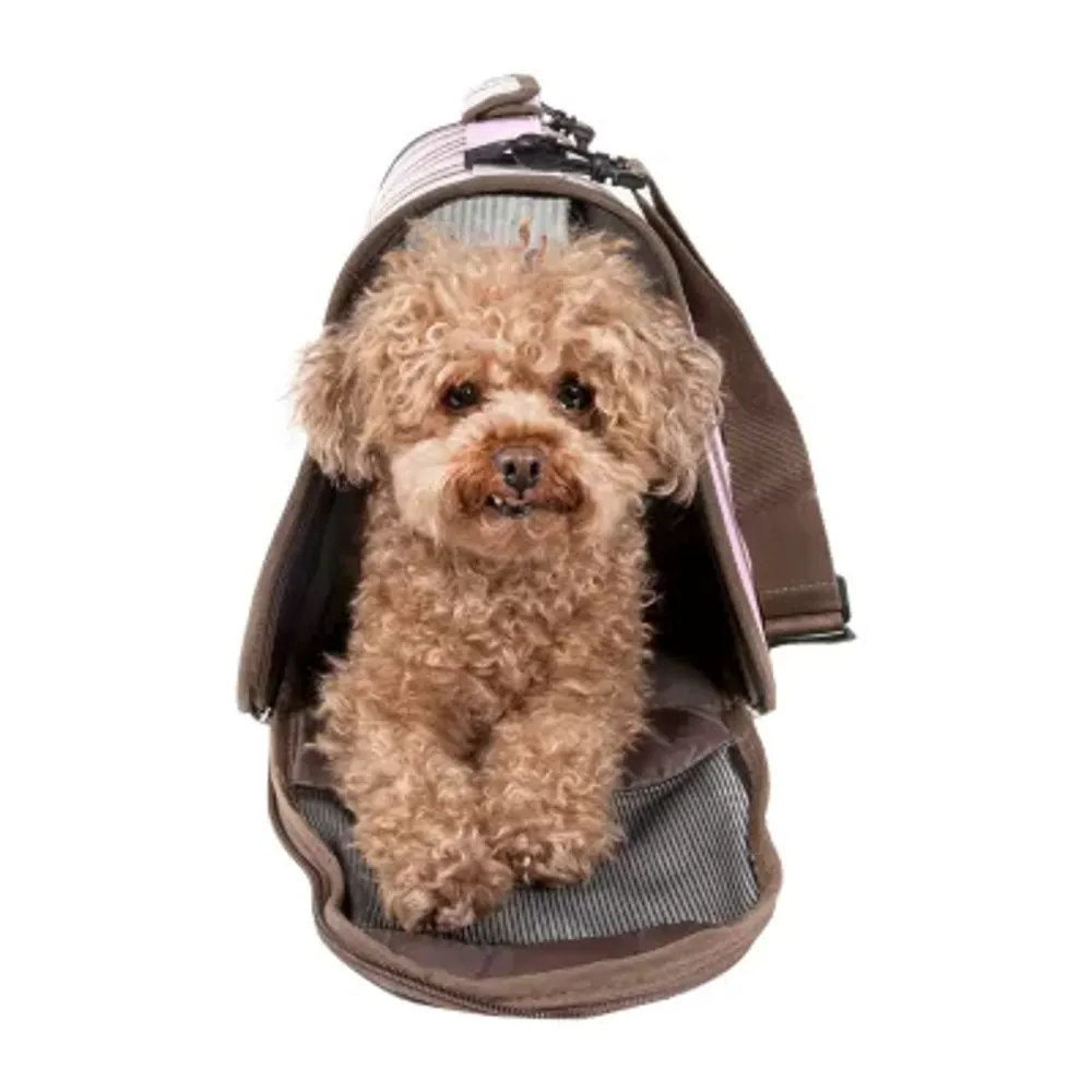 Pet Life ® Airline Approved Folding Zippered Sporty Cage Carrier