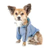 Dog Helios ® 'Torrential Shield' Waterproof Multi-Adjustable Pet Dog Windbreaker Raincoat