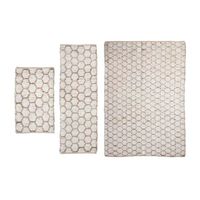 Home Weavers Inc Beehive Modern 3-pc. Bath Rug Set