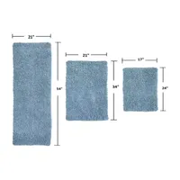 Home Weavers Inc Fantasia -pc. Quick Dry Bath Rug Set