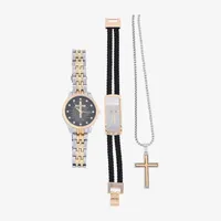 Unisex Adult Two Tone 3-pc. Watch Boxed Set Mac8089jc