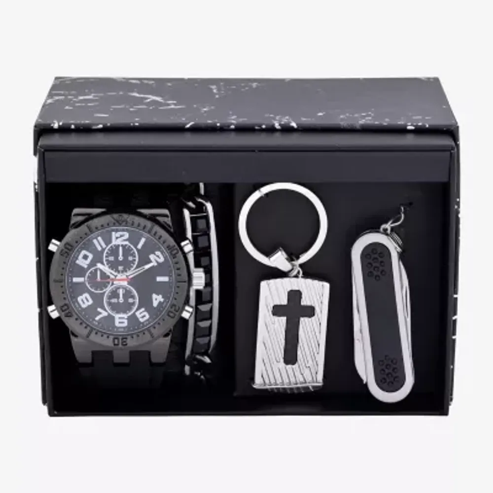 Geneva Mens 4-pc. Watch Boxed Set Mac8099jc