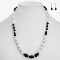 Mixit Beaded Necklace & Drop Earring 2-pc. Simulated Pearl Jewelry Set