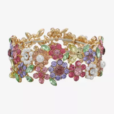 Monet Jewelry Flower Stretch Bracelet