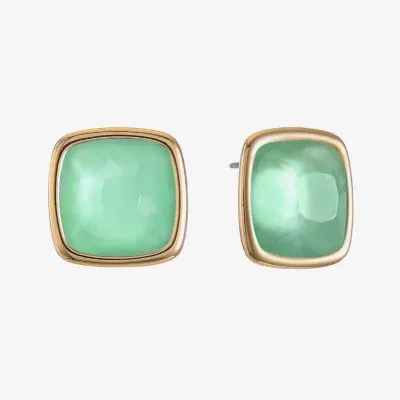 Monet Jewelry Button 15mm Square Stud Earrings