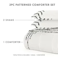 Casual Comfort Diamond Stripe Down-Alternative Comforter