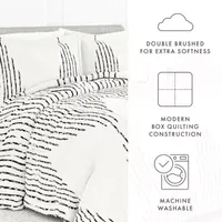 Casual Comfort Diamond Stripe Down-Alternative Comforter