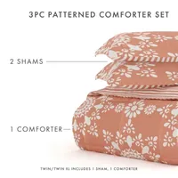 Casual Comfort Daisy Medallion Reversible Down-Alternative Comforter