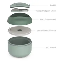 Bentgo Insulated Leak-Resistant Bowl with Snack Compartment