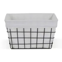 Cheungs Lined Rectangular Metal Basket