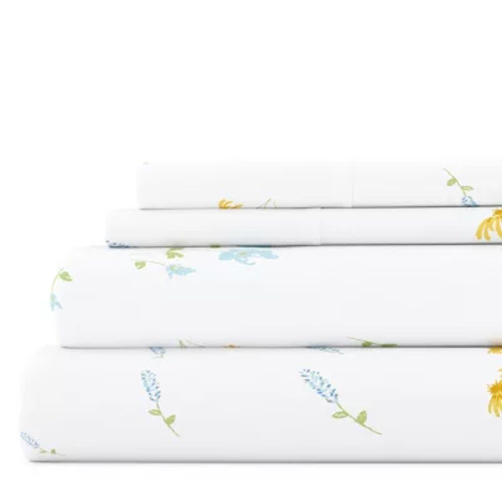 Casual Comfort™ Premium Ultra Soft Microfiber Floral Sheet Sets