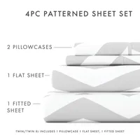Casual Comfort™ Premium Ultra Soft Arrow Pattern Microfiber Wrinkle Free Sheet Set