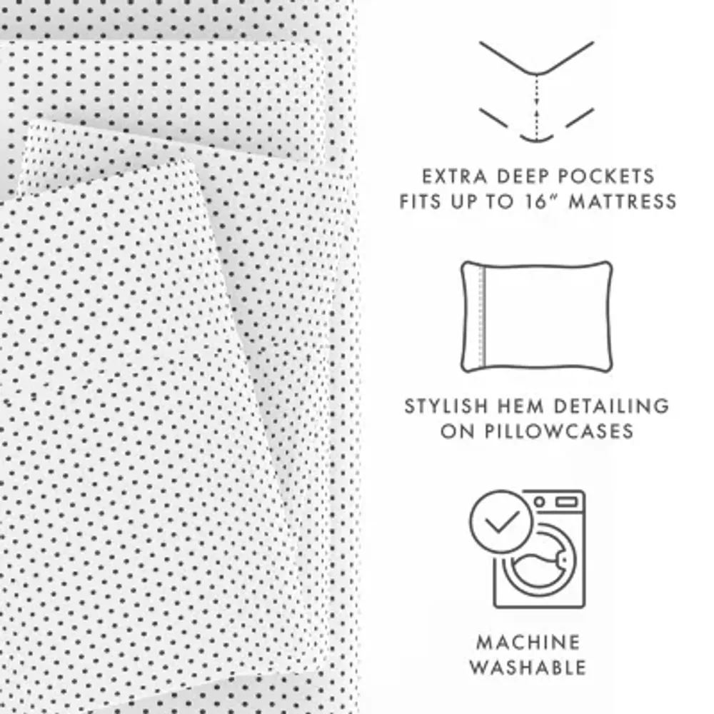 Casual Comfort™ Premium Ultra Soft Stippled Pattern Sheet Set