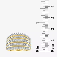 (G-H / Si2-I1) 1 CT. T.W. Lab Grown White Diamond 10K Gold Band