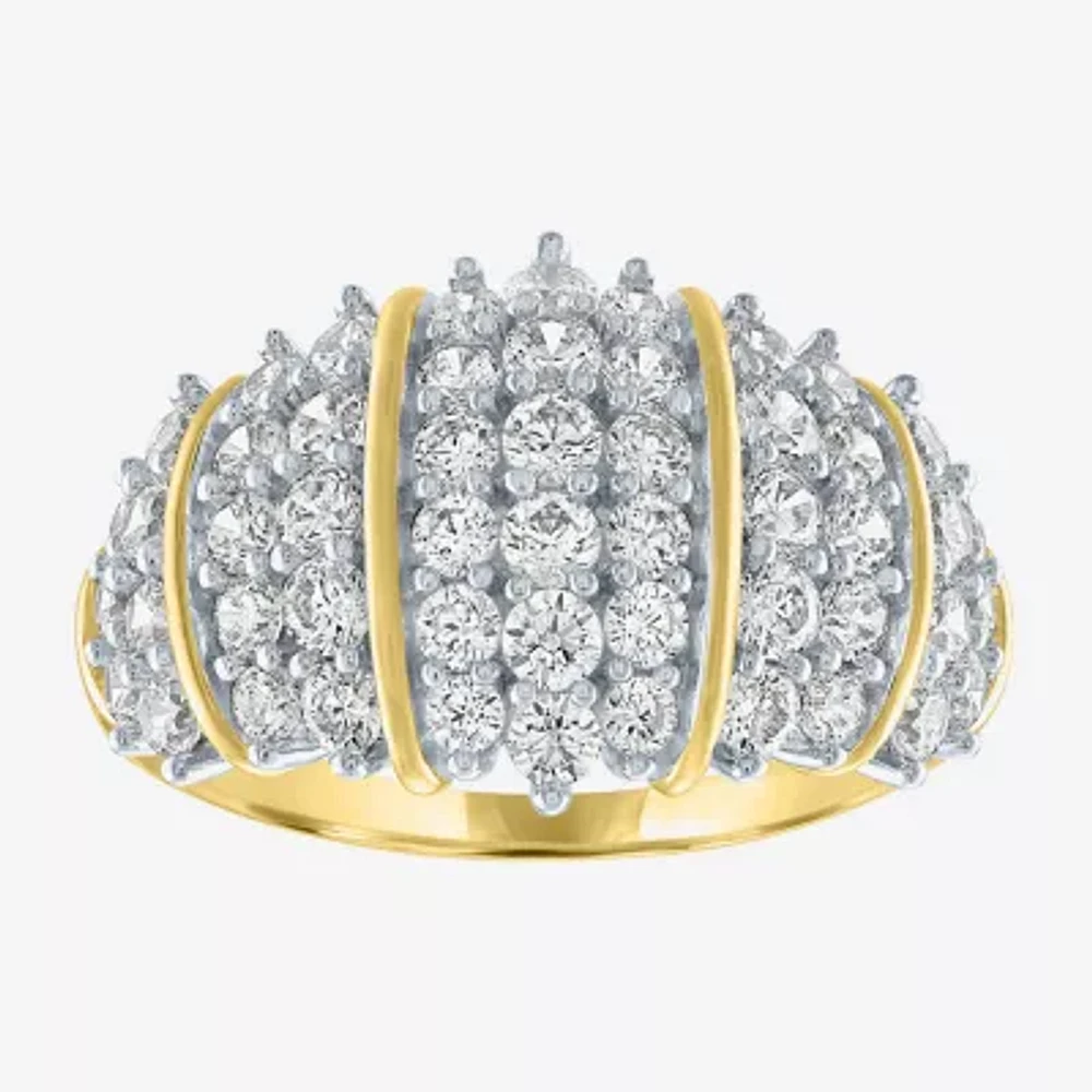 (G-H / Si2-I1) 2 CT. T.W. Lab Grown White Diamond 10K Gold Band