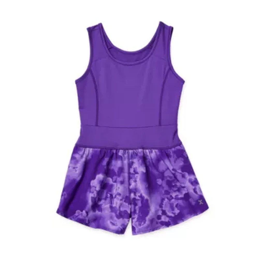 Xersion Little & Big Girls Sleeveless Romper