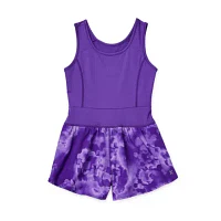 Xersion Little & Big Girls Sleeveless Romper