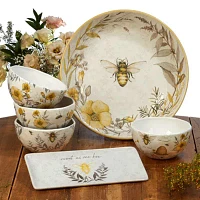 Certified International Bee Sweet 4-pc. Earthenware Ice Cream Bowl