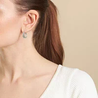 Silver Reflections Pure Silver Over Brass 20mm Hoop Earrings