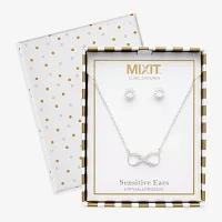 Mixit Silver Tone 2-pc. Cubic Zirconia Infinity Jewelry Set