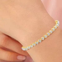 7 Ct.T.W. Lab Grown White Diamond 10K Gold Tennis Bracelet