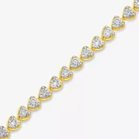 7 Ct.T.W. Lab Grown White Diamond 10K Gold Tennis Bracelet