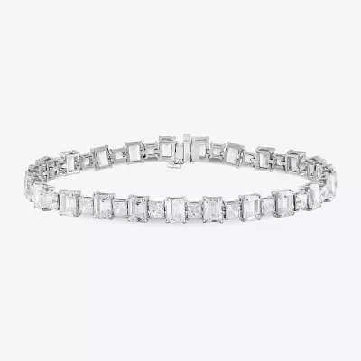 17 C.T. T.W Lab Grown White Diamond 10K White Gold Tennis Bracelet