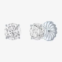 4 CT. T.W. Lab-Grown (E-F / Si1-Si2) Diamond 14K Gold 8mm Round Stud Earrings