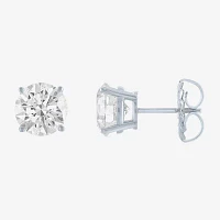 4 CT. T.W. Lab-Grown (E-F / Si1-Si2) Diamond 14K Gold 8mm Round Stud Earrings