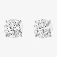 4 CT. T.W. Lab-Grown (E-F / Si1-Si2) Diamond 14K Gold 8mm Round Stud Earrings