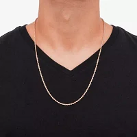 14K Rose Gold Inch Hollow Rope Chain Necklace