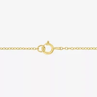 Yes Womens Lab Created White Sapphire Sterling Silver Pendant Necklaces