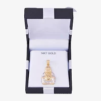 Buddha Womens 14K Gold Pendant