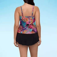 Trimshaper Leaf Tankini Swimsuit Top